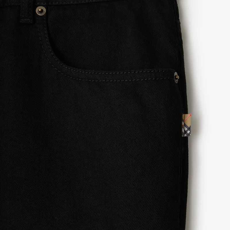 Slim Jeans in Black - Men, Cotton | Burberry® Official