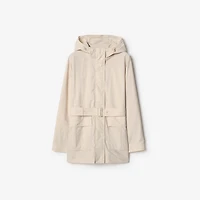Nylon Hooded Jacket in Soap beige - Women | Burberry® Official