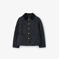 Quilted Barn Jacket in Navy | Burberry® Official
