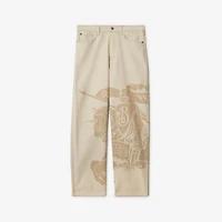 Regular Fit EKD Jeans in Rubble - Men, Cotton | Burberry® Official