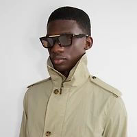 Classic Rectangular Sunglasses​ in Black - Men | Burberry® Official