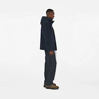 Short Bonded Gabardine Parka in Navy - Men | Burberry® Official