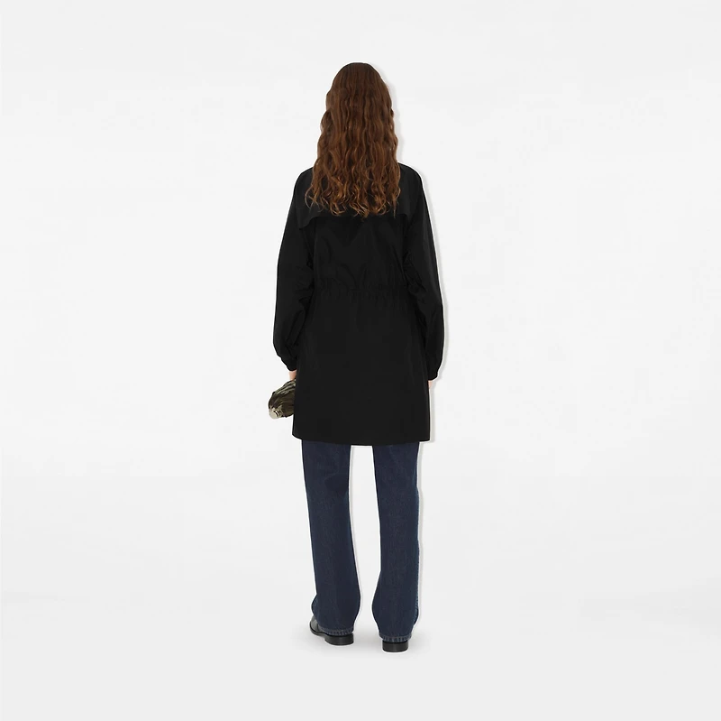 Nylon Cotton Parka in Black - Women | Burberry® Official