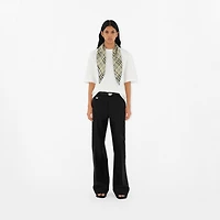 Check Silk Scarf in Lichen | Burberry® Official