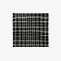 Check Cashmere Silk Scarf in Black/calico | Burberry® Official