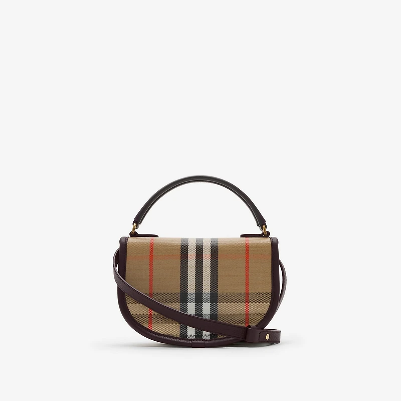 Mini Highlands Bag​ in Sand - Women, Cotton, Linen | Burberry® Official