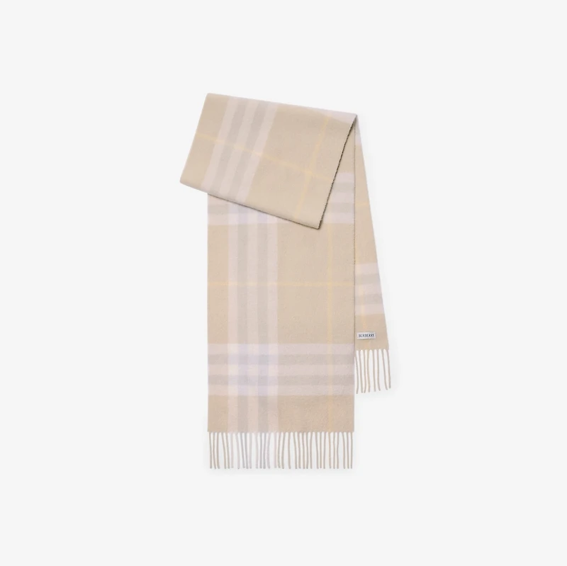 Check Cashmere Scarf in Smoke | Burberry® Official