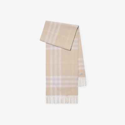 Check Cashmere Scarf in Smoke | Burberry® Official