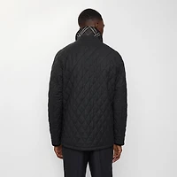 Quilted Wool Barn Jacket in Charcoal grey - Men | Burberry® Official