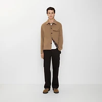 Wool Overshirt in Camel/treacle brown - Men | Burberry® Official