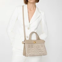 Mini Cotswolds Tote in Natural beige - Women, Linen, Cotton | Burberry® Official