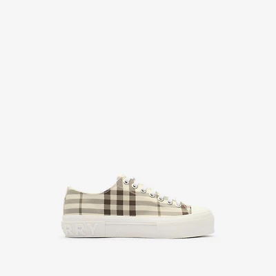 Check Sneakers in Light beige - Women | Burberry® Official
