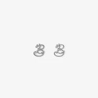 Small Nautical Knot Stud Earrings​ in Silver - Women | Burberry® Official