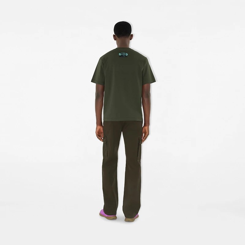 Car Cotton T-shirt in Yew green - Men | Burberry® Official