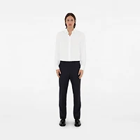 Wool Tailored Trousers in Dark navy - Men | Burberry® Official