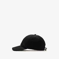 Gabardine Baseball Cap in Black/sand beige - Men | Burberry® Official