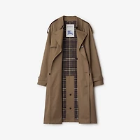 Long Gabardine Trench Coat in Clay brown - Men | Burberry® Official