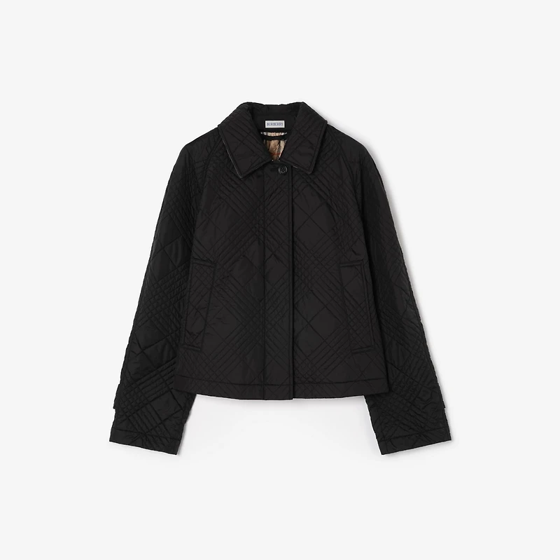 Quilted Nylon Tiffield Jacket in Black - Women | Burberry® Official
