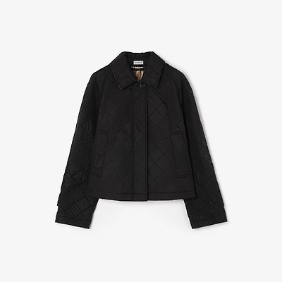 Quilted Nylon Tiffield Jacket in Black - Women | Burberry® Official