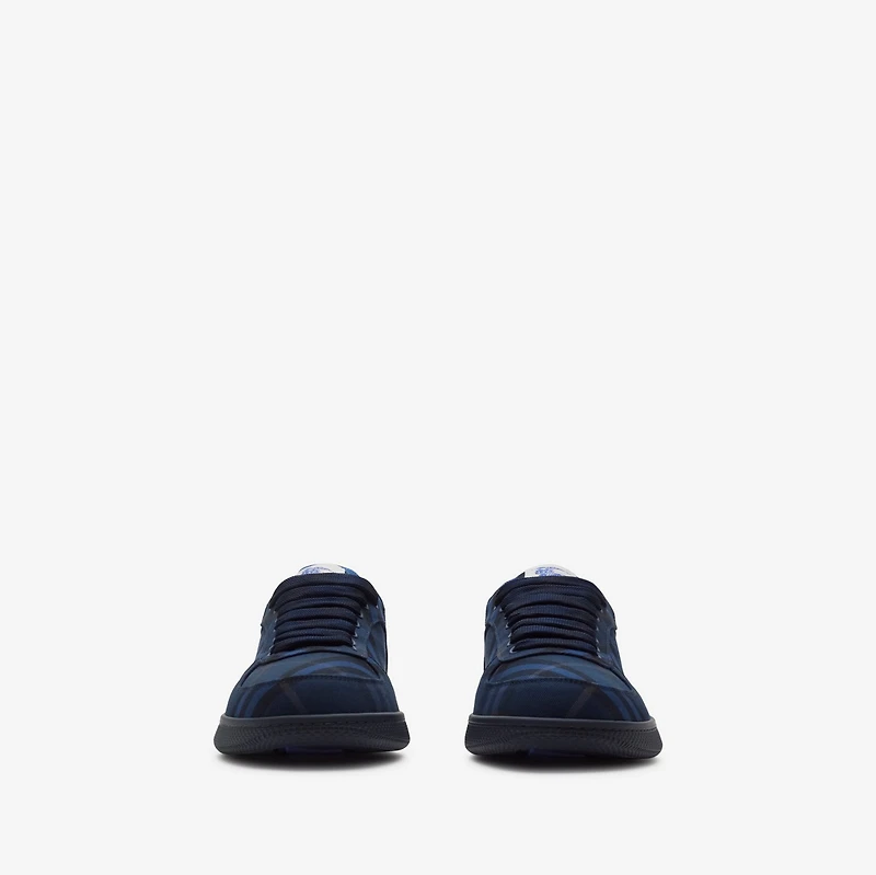 Check Terrace Sneakers in Midnight - Men | Burberry® Official