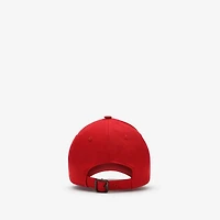 Thistle Shield Gabardine Baseball Cap in Poppy red - Men | Burberry® Official