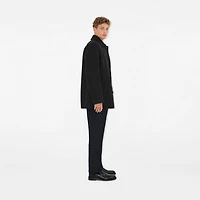 Short Wool Car Coat in Charcoal grey - Men | Burberry® Official