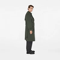 Mid-length Gabardine Trench Coat in Yew green - Men | Burberry® Official
