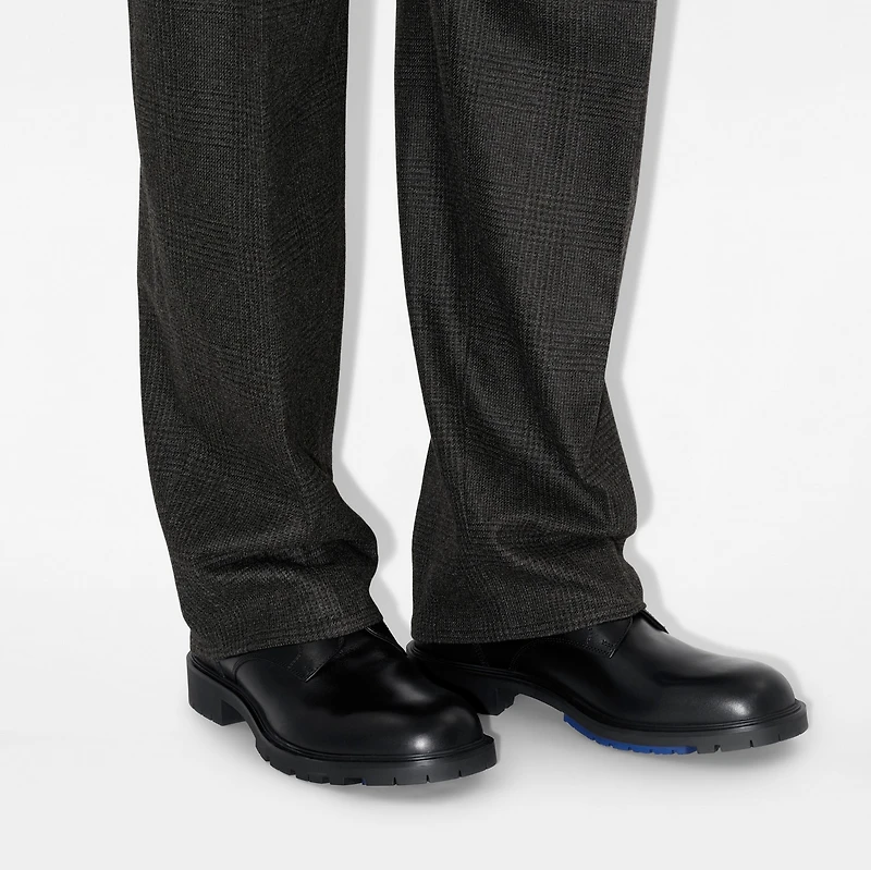 Leather Rogue Derby Shoes in Black - Men | Burberry® Official