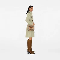 Mini Freya Tote in Archive beige/briar brown - Women | Burberry® Official