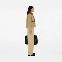 Cotton Tailored Trousers in Cracker - Women | Burberry® Official