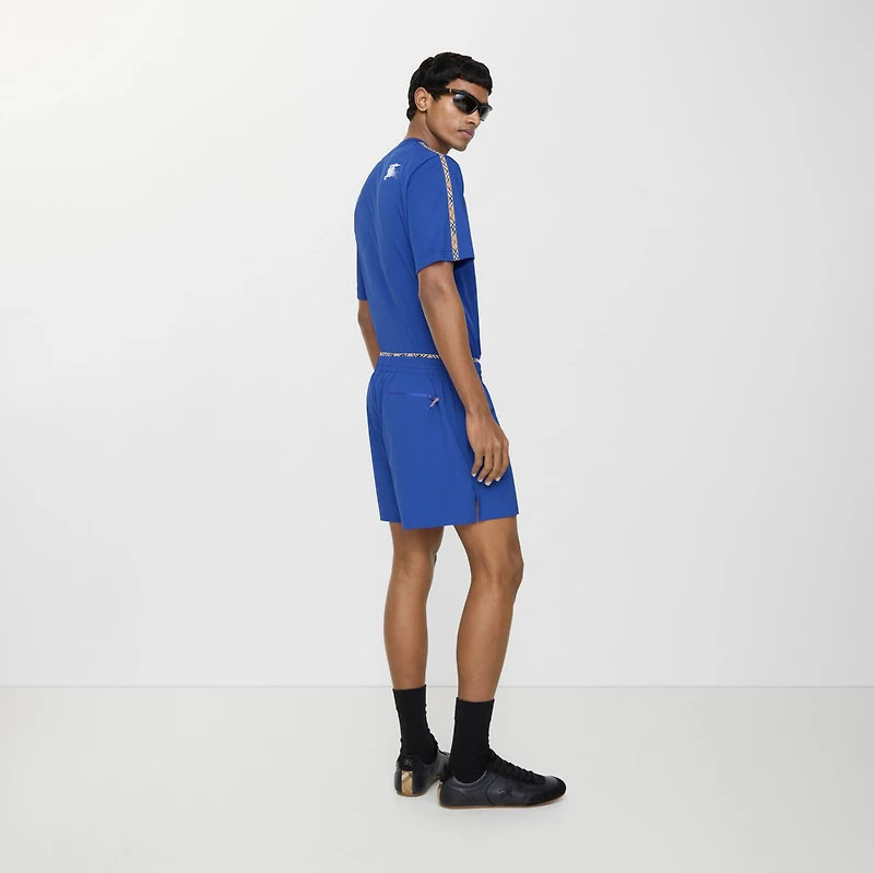 Stretch Nylon Shorts in Knight blue - Men | Burberry® Official
