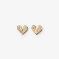 Souvenir Pavé Earrings in Gold/multicolour - Women | Burberry® Official