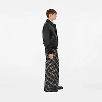 Leather Bomber Jacket in Black - Men | Burberry® Official