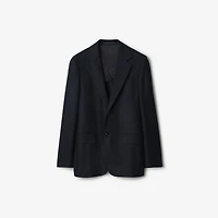 Wool Cashmere Tailored Jacket in Midnight blue - Men | Burberry® Official