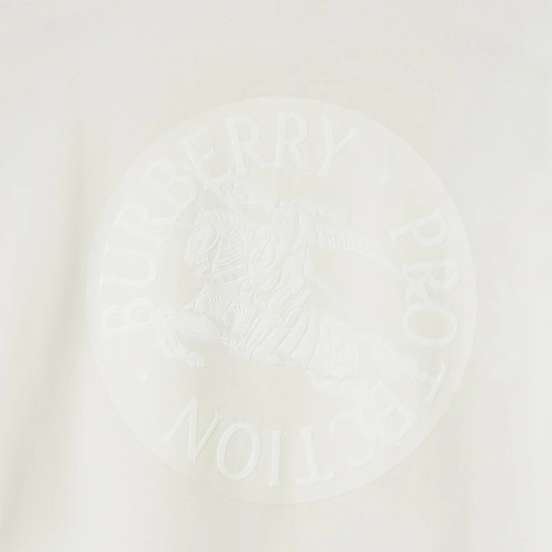 EKD Badge Cotton T-shirt in Chalk - Men | Burberry® Official