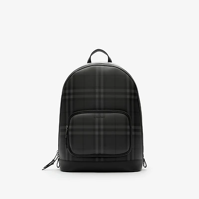 City Check Zip Backpack in Iron grey - Men, Technical, Cotton | Burberry® Official