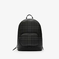 City Check Zip Backpack in Iron grey - Men, Technical, Cotton | Burberry® Official
