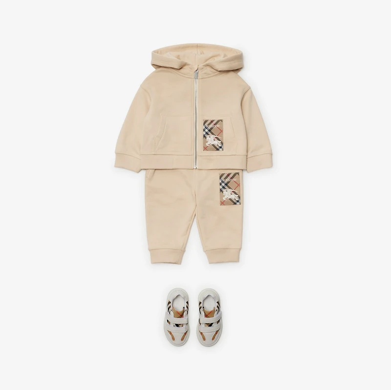 Check Label Cotton Jogging Pants in Calico | Burberry® Official