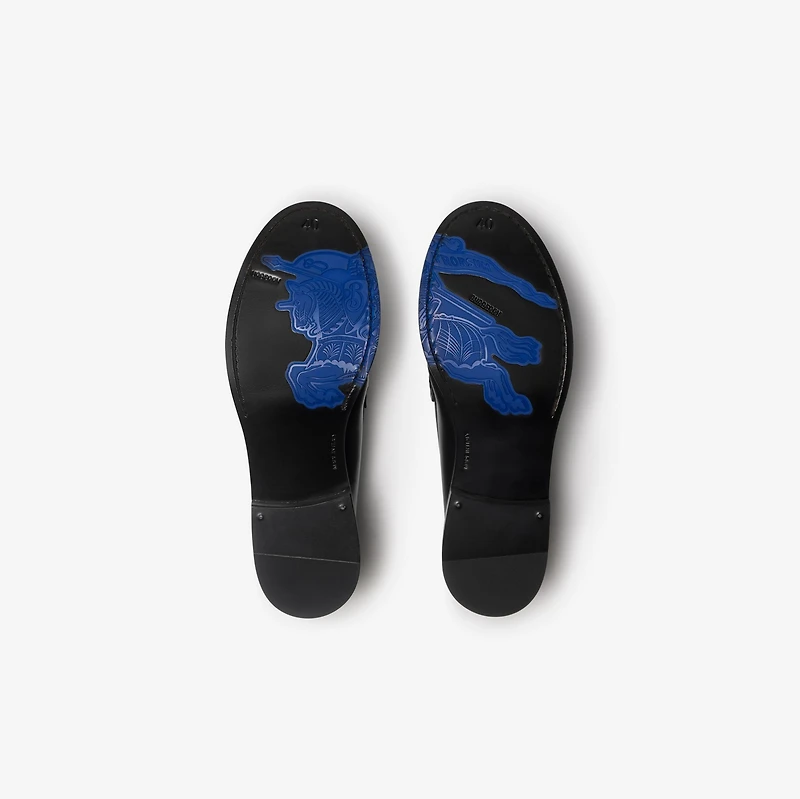 Leather Cadet Loafers in Black - Women | Burberry® Official