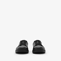 Embossed Check Leather Set Sneakers​ in Black - Men | Burberry® Official