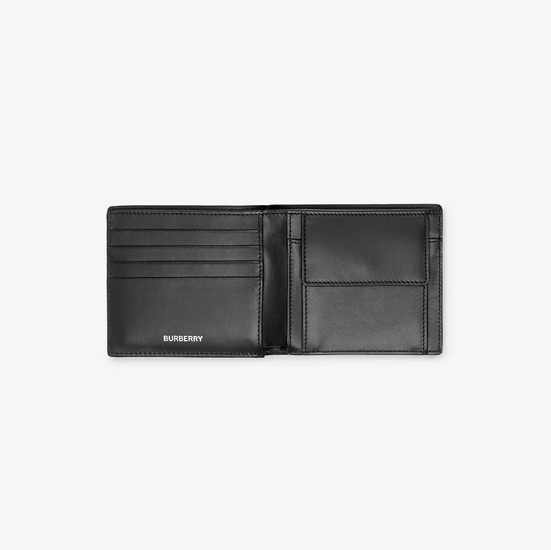 Check Bifold Coin Wallet in Archive beige - Men, Canvas | Burberry® Official