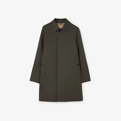 Mid-length Tropical Gabardine Camden Car Coat in Graphite grey - Men | Burberry® Official
