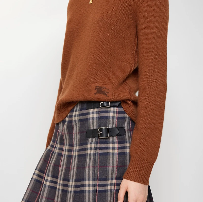 Cashmere Sweater in Ginger orange - Women | Burberry® Official