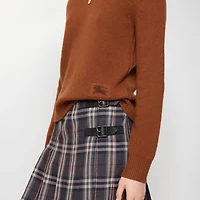 Cashmere Sweater in Ginger orange - Women | Burberry® Official