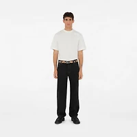 Check Belt in Sand - Men | Burberry® Official