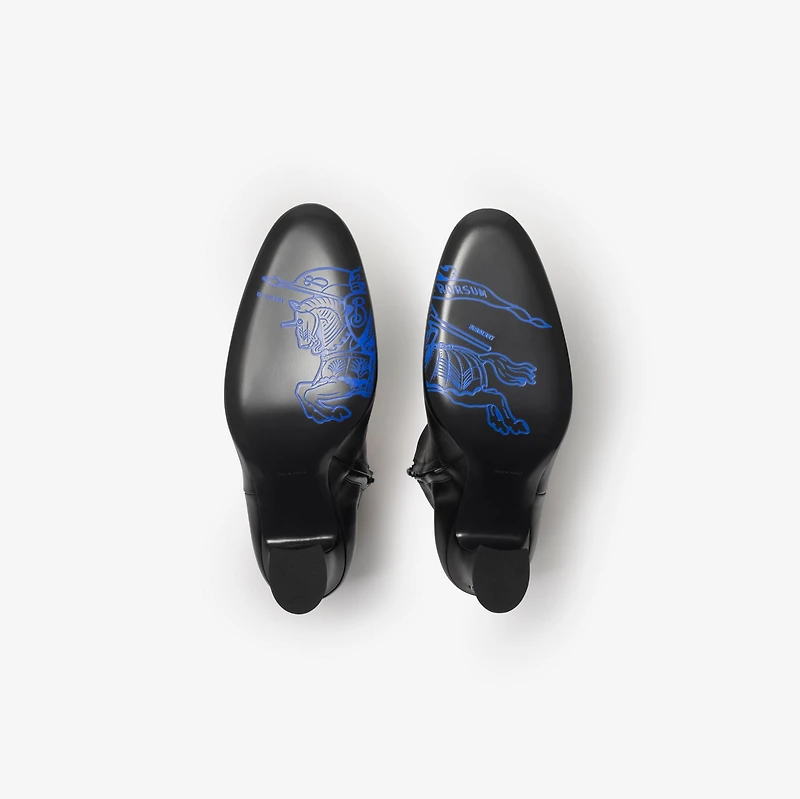 Leather Trinket Ankle Boots​ in Black - Women | Burberry® Official