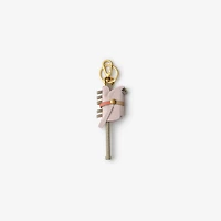 Leather Hobby Horse Charm in Cameo pink - Women | Burberry® Official