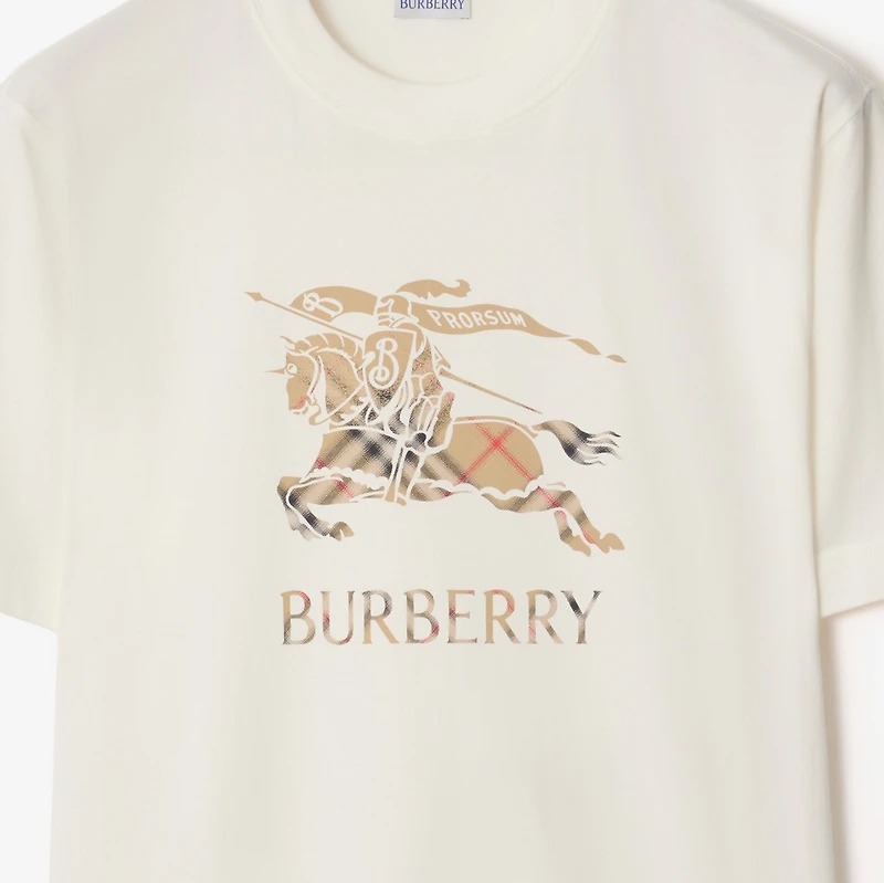 EKD Ombré Cotton T-shirt in Chalk white - Men | Burberry® Official