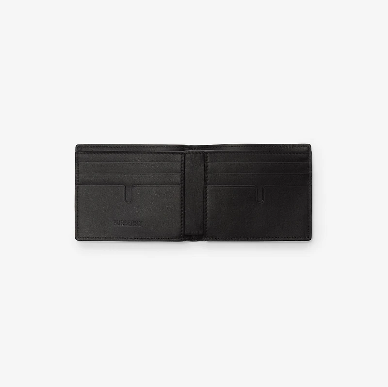 City Check Slim Bifold Wallet in Iron grey - Men, Cotton, Technical | Burberry® Official