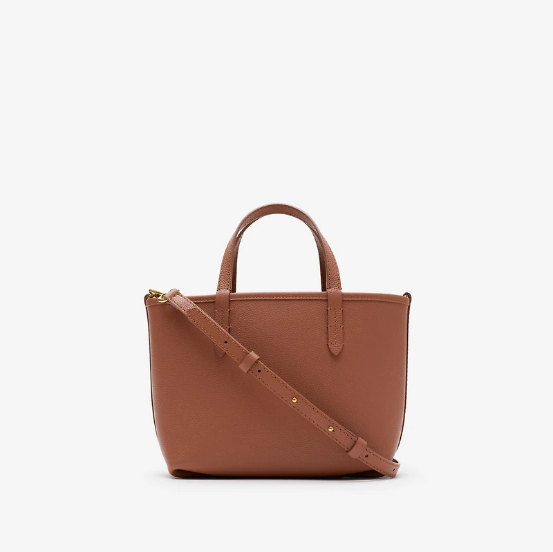 Mini Reversible Bloomsbury Tote​ in Ginger orange/gingerbread brown - Women | Burberry® Official